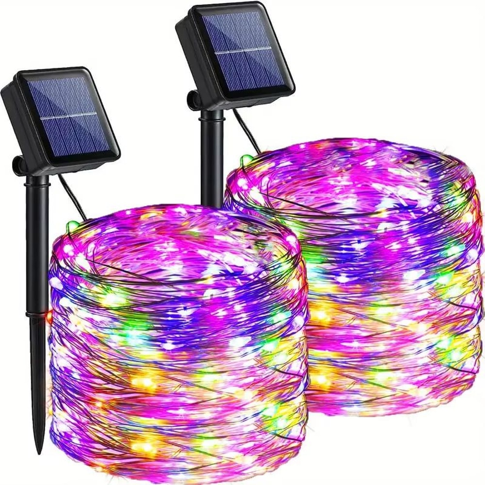 Solar Fairy Garden String Lights 8Mode Waterproof Outdoor Patio Yard Decor 6