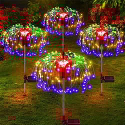 solar firework garden lights led outdoor decoration waterproof lawn lamp