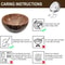 Natural Coconut Shell Serving Bowls For Salad Breakfast And Entertaining 5