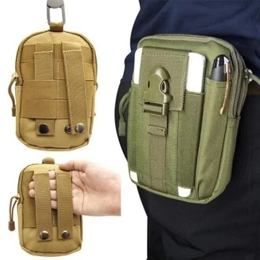 Waterproof Nylon Mobile Phone Waist Bag For Men 2
