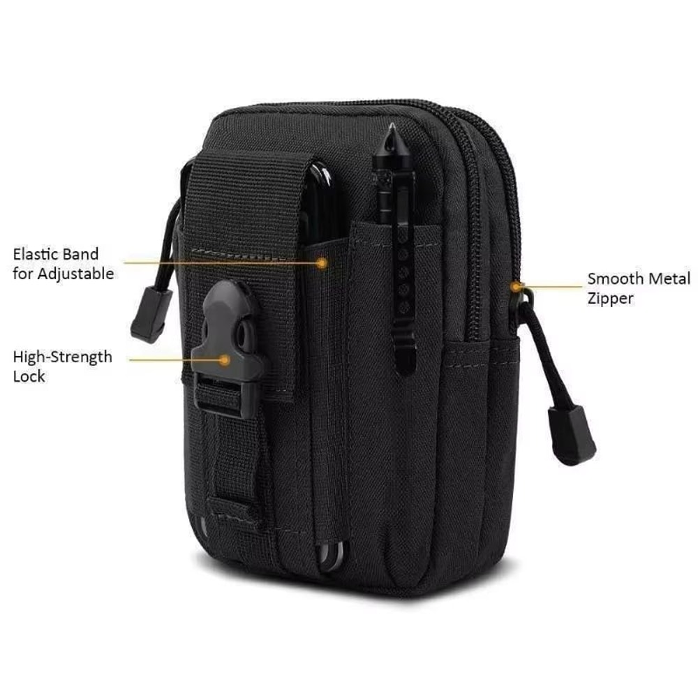 Waterproof Nylon Mobile Phone Waist Bag For Men 4