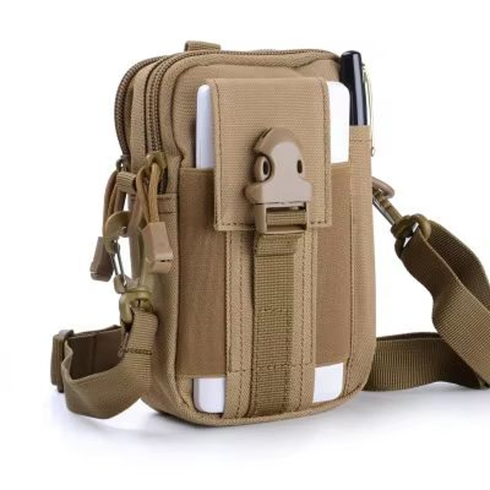 Waterproof Nylon Mobile Phone Waist Bag For Men 14