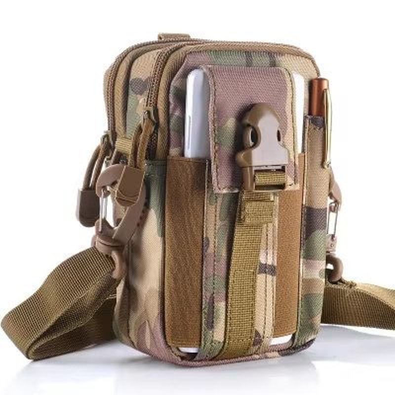 Waterproof Nylon Mobile Phone Waist Bag For Men 15