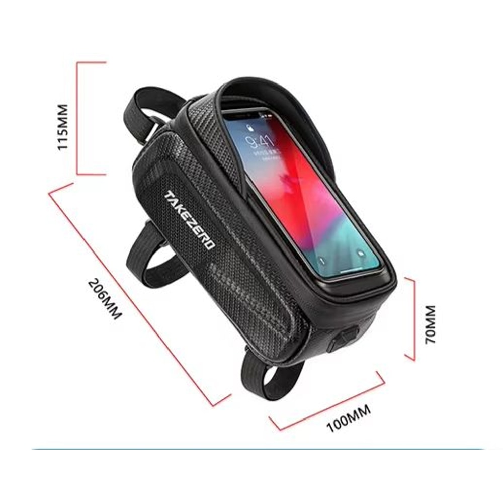 Waterproof Touchscreen Bicycle Top Tube Bag For Cycling Phones And Gear 10