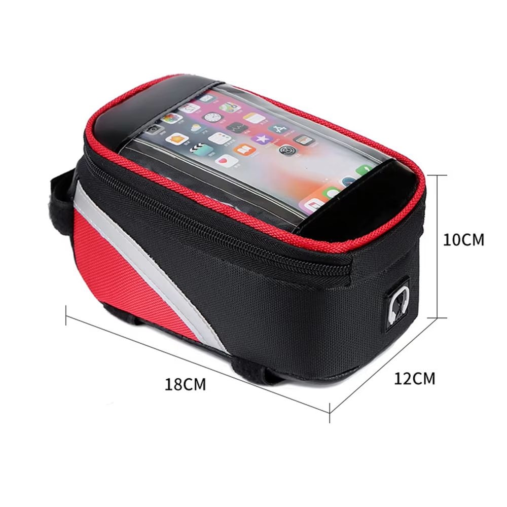 Waterproof Touchscreen Bicycle Top Tube Bag For Cycling Phones And Gear 11