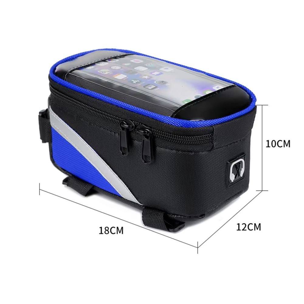 Waterproof Touchscreen Bicycle Top Tube Bag For Cycling Phones And Gear 12