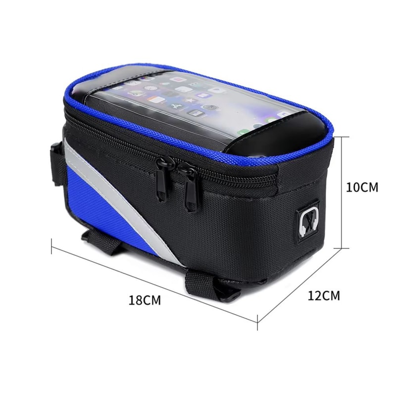 Waterproof Touchscreen Bicycle Top Tube Bag For Cycling Phones And Gear 12