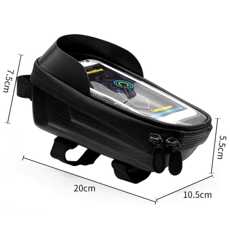 Waterproof Touchscreen Bicycle Top Tube Bag For Cycling Phones And Gear 13