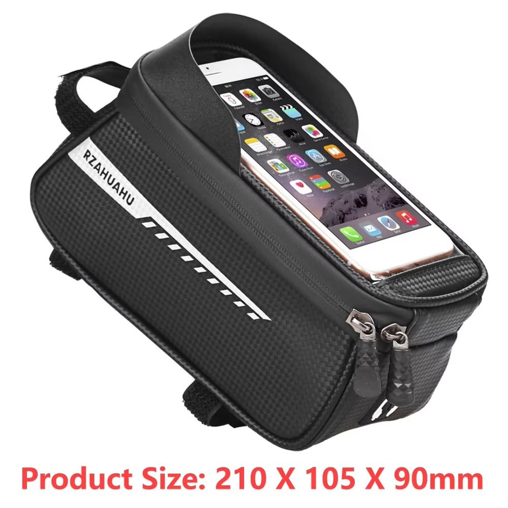 Waterproof Touchscreen Bicycle Top Tube Bag For Cycling Phones And Gear 14