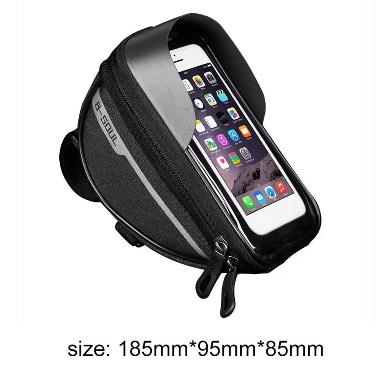 Waterproof Touchscreen Bicycle Top Tube Bag For Cycling Phones And Gear 17