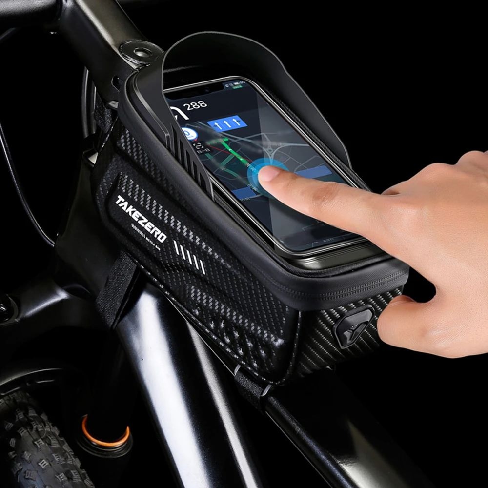 Waterproof Touchscreen Bicycle Top Tube Bag For Cycling Phones And Gear 2