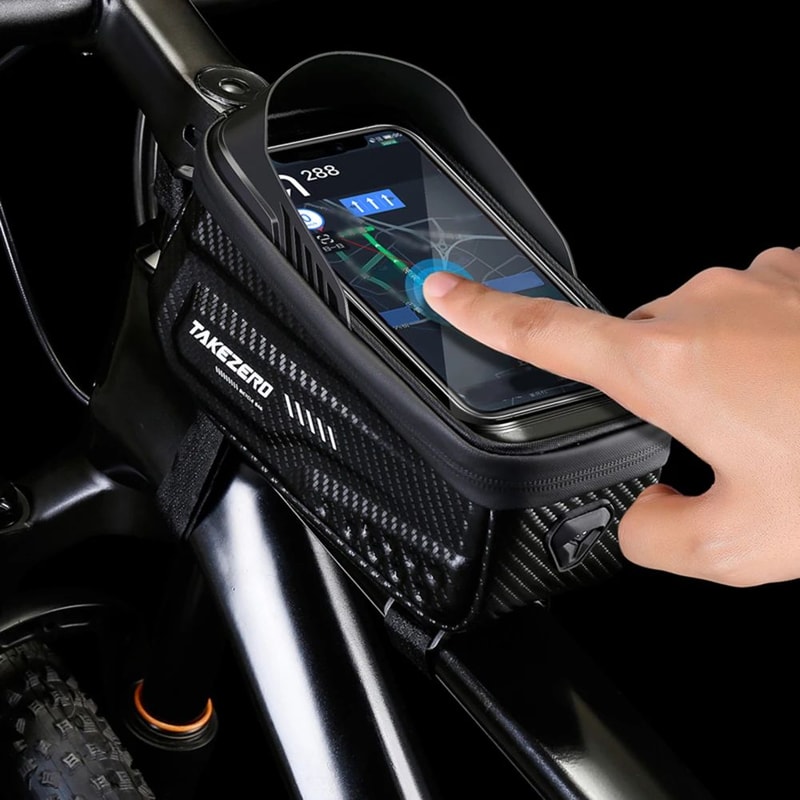 Waterproof Touchscreen Bicycle Top Tube Bag For Cycling Phones And Gear 2