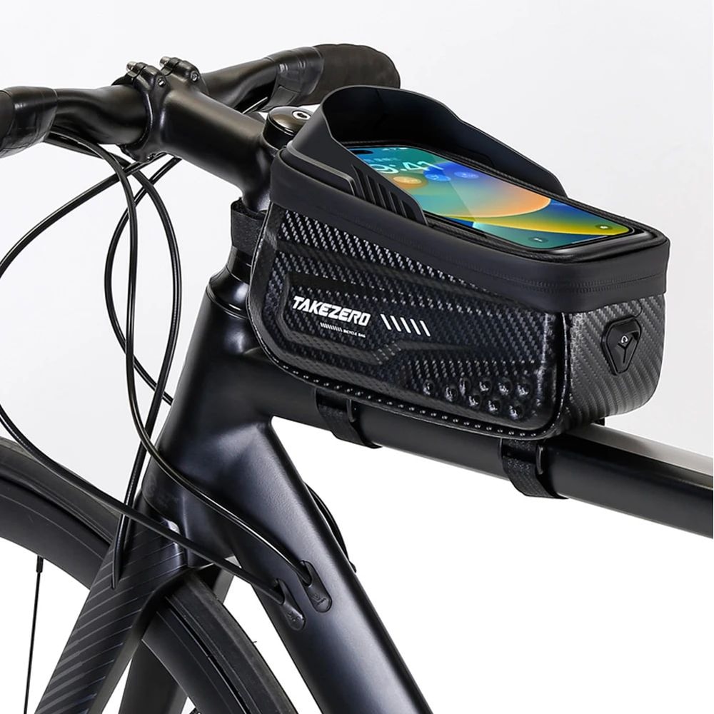 Waterproof Touchscreen Bicycle Top Tube Bag For Cycling Phones And Gear 3