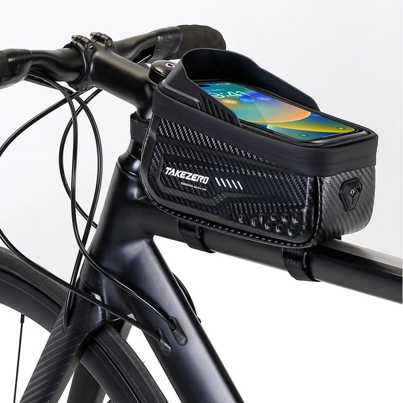 Waterproof Touchscreen Bicycle Top Tube Bag For Cycling Phones And Gear 3