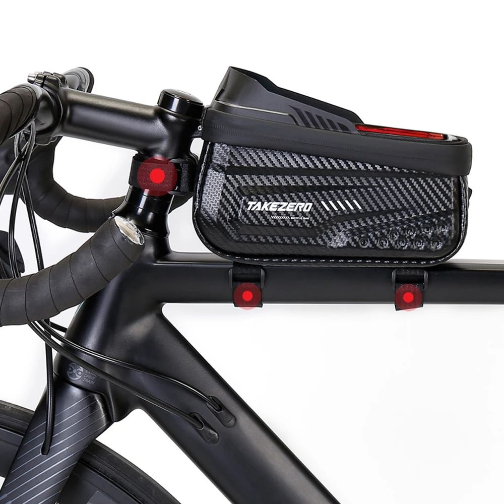 Waterproof Touchscreen Bicycle Top Tube Bag For Cycling Phones And Gear 5