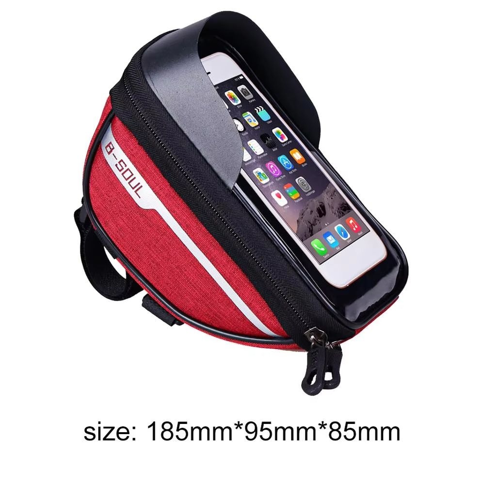 Waterproof Touchscreen Bicycle Top Tube Bag For Cycling Phones And Gear 6