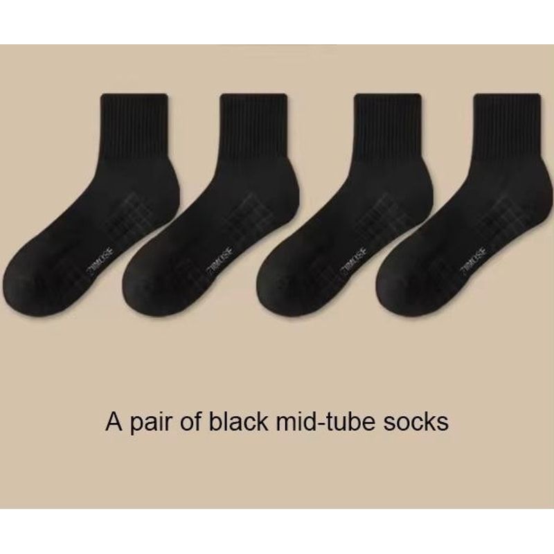 Thickened Cotton Deodorant MidTube Sports Socks For Men 8