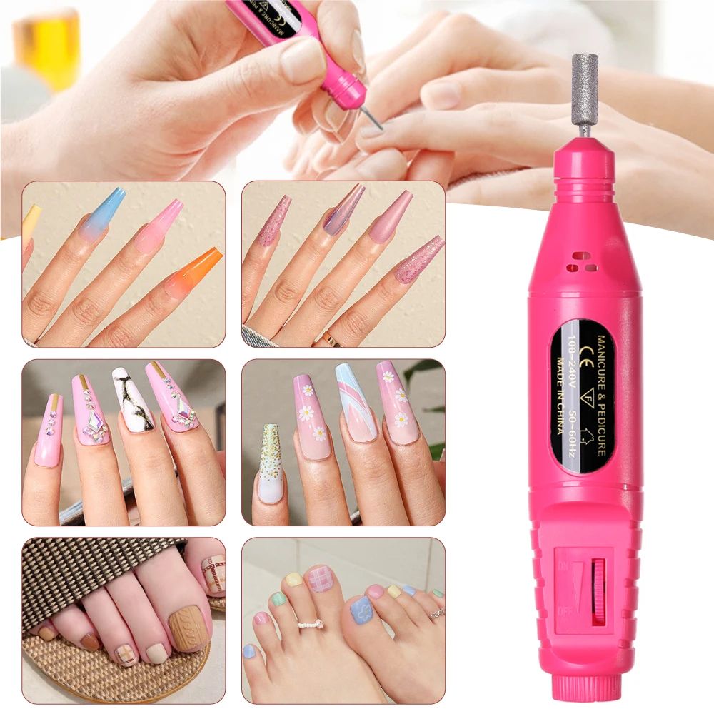 LINMANDA 6in1 Portable Electric Nail Drill Kit For Manicure And Pedicure 5