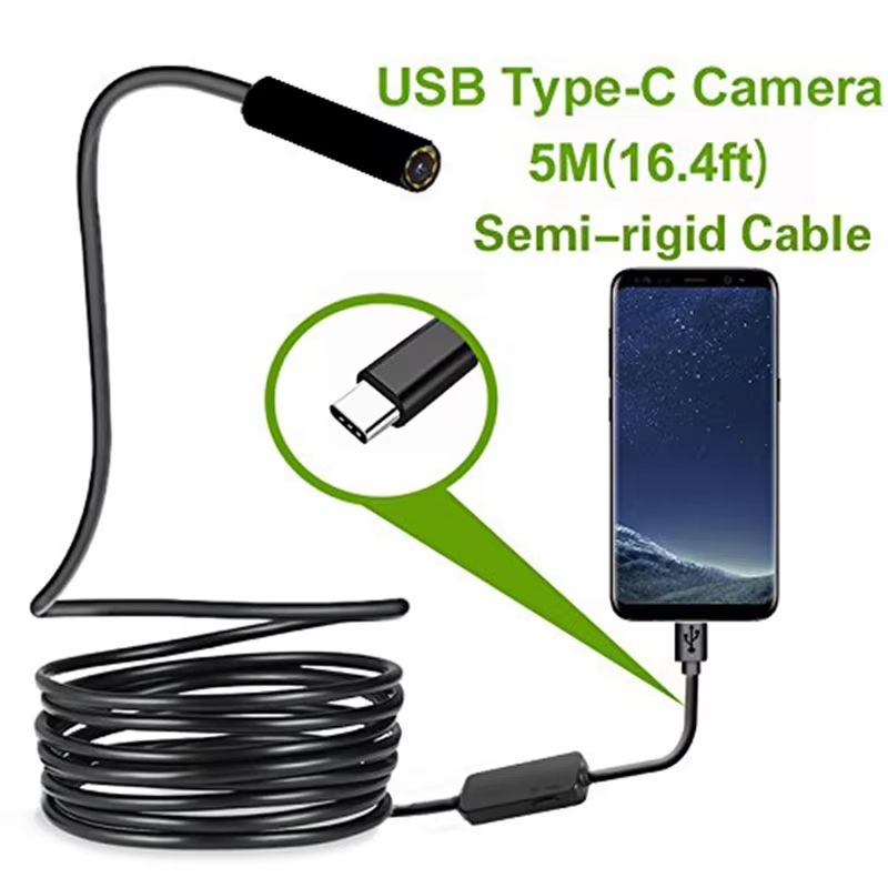 TypeC Android USB Endoscope Camera 7 Mm Inspection Mini Camera 5