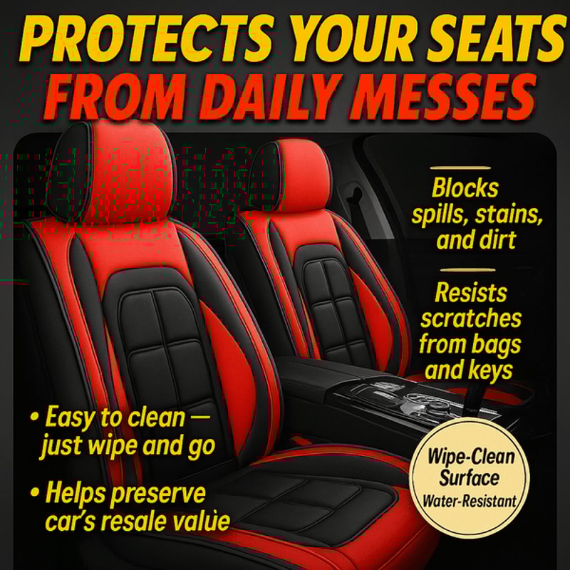 Full Leather Car Seat Cushion All Inclusive Seat Cover Drivers Or Passenger Seat Cover All Season U 2