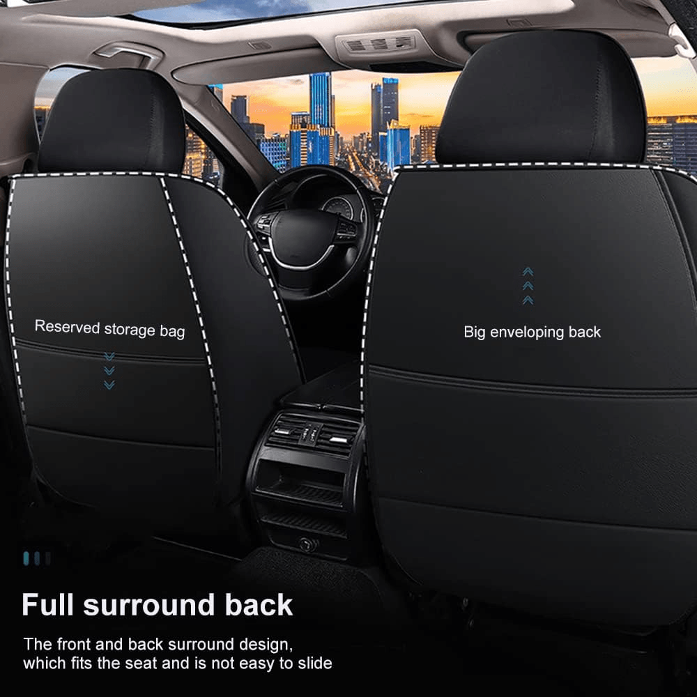 Full Leather Car Seat Cushion All Inclusive Seat Cover Drivers Or Passenger Seat Cover All Season U 3