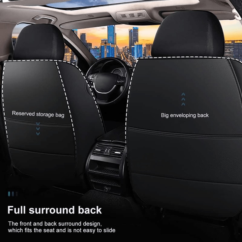 Full Leather Car Seat Cushion All Inclusive Seat Cover Drivers Or Passenger Seat Cover All Season U 3