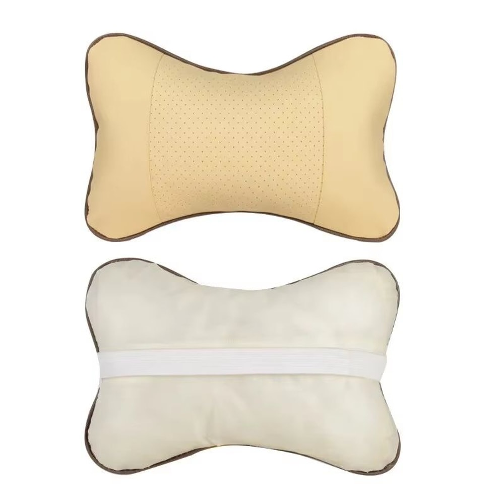 Universal PU Leather Car Neck Pillow Headrest For Pain Relief 3
