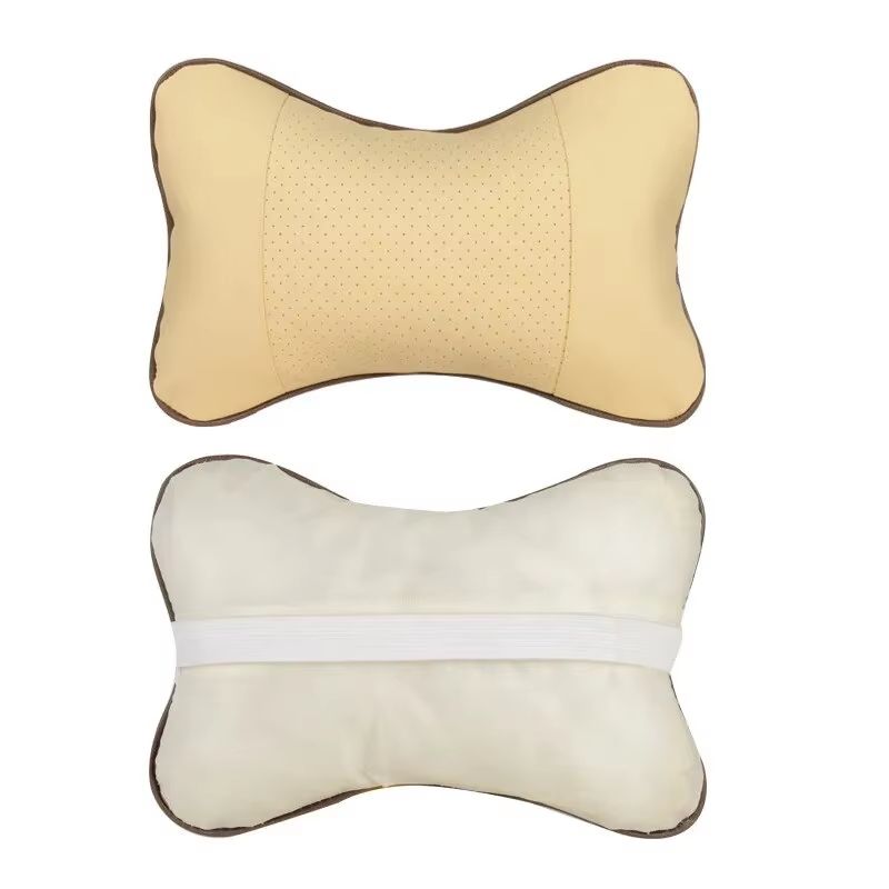 Universal PU Leather Car Neck Pillow Headrest For Pain Relief 3