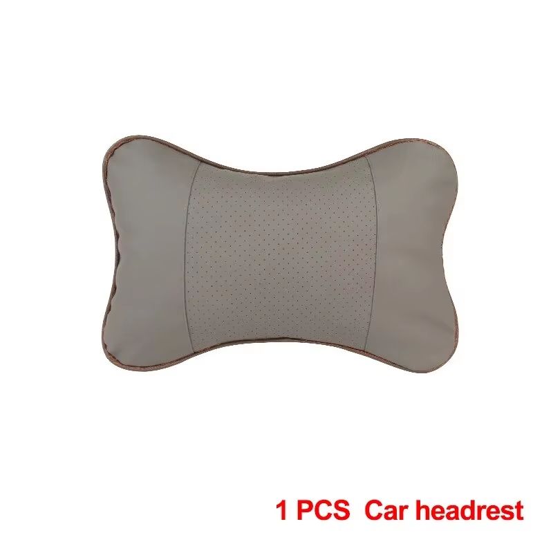 Universal PU Leather Car Neck Pillow Headrest For Pain Relief 6