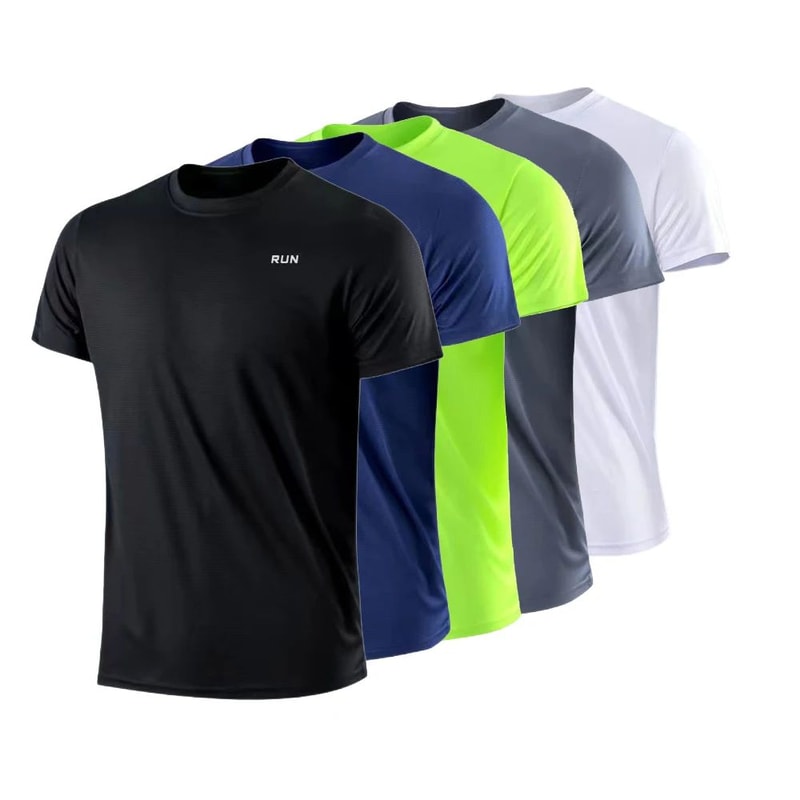 Mens Quick Dry Moisture Wicking Athletic TShirt Lightweight Workout Top 0