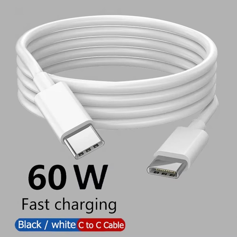 60W PD USBC To USBC Fast Charging And Data Cable 1 M2 M3 M For IPhone 1515 Pro Samsung Huawei Xiaom 0