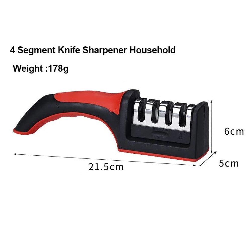 4Stage HandHeld Kitchen Knife Sharpener MultiFunction Sharpening Tool 5