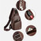 Mens PU Leather USB Charging Chest Bag Crossbody For Commuting And Travel 2