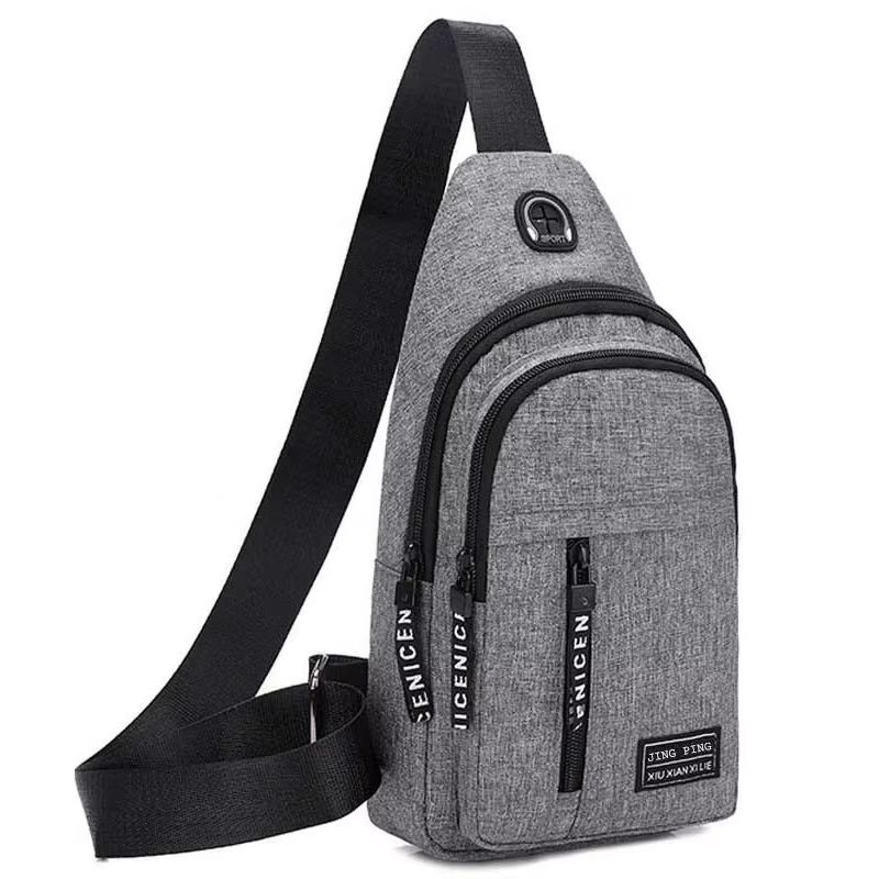 Mens Multifunctional Travel Shoulder Sling Bag Chest Crossbody Bag 11