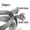 Universal Bicycle Brake And Shift Cable Set 510 Pc Durable Road MTB Brake Line Cable 0