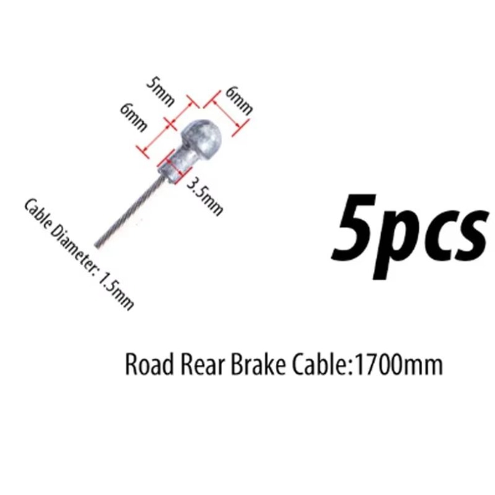 Universal Bicycle Brake And Shift Cable Set 510 Pc Durable Road MTB Brake Line Cable 10