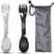 PSKOOK 5in1 Tactical Spork Stainless Steel Camping Utensil With Bottle And Can Opener 7
