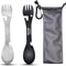 PSKOOK 5in1 Tactical Spork Stainless Steel Camping Utensil With Bottle And Can Opener 7