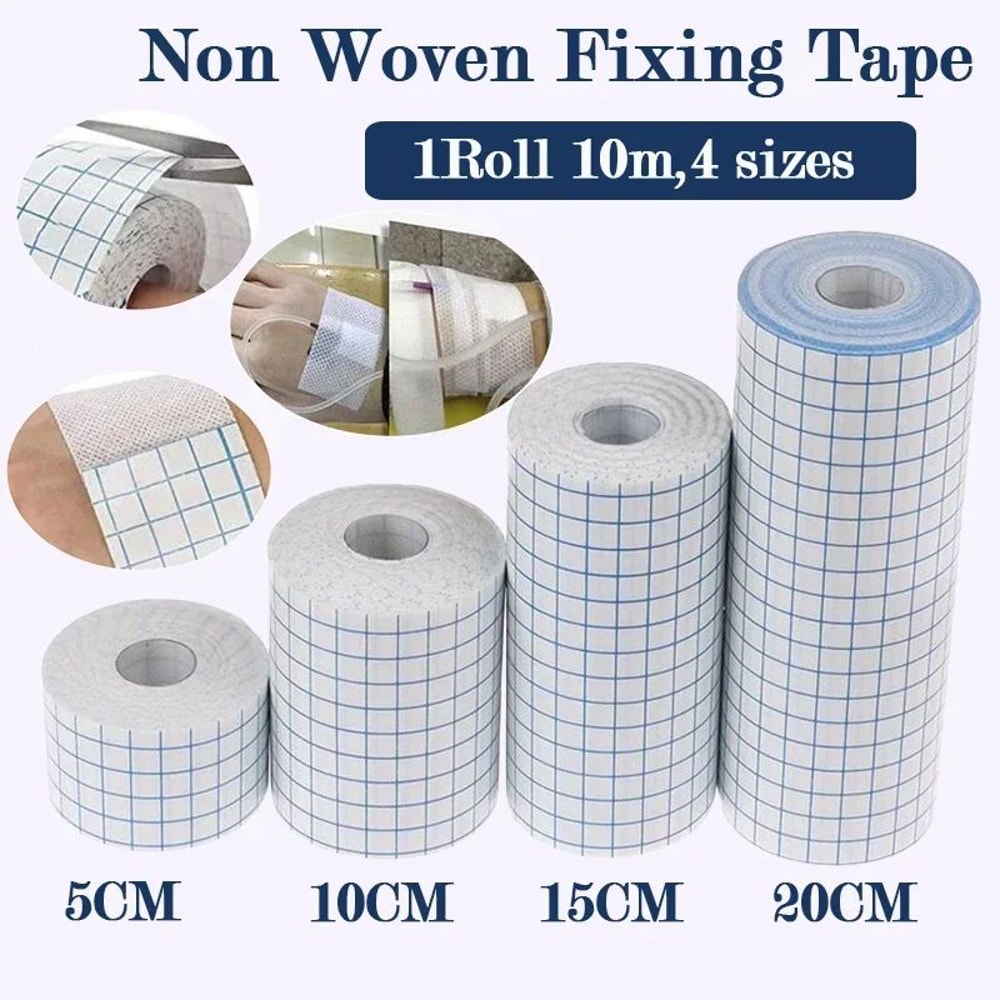 10 M NonWoven Adhesive Plaster Roll Breathable Medical Wound Dressing Tape 0