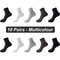 Mens AntiBacterial Breathable Bamboo Fiber Socks 10 Pairs Casual Black White Size 3845 6