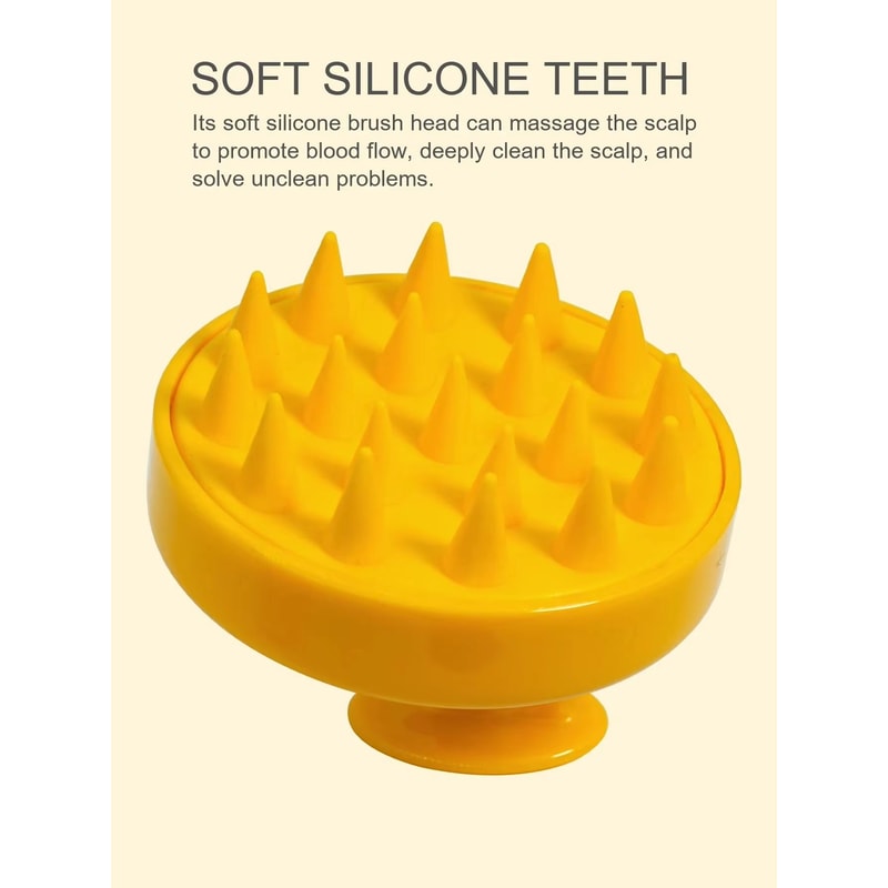 Silicone Scalp Massage Brush Shampoo Brush With Magic Handle For Hair And Body 7