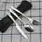 Portable Picnic Cutlery Set With Washable Tableware And Zipper Travel Case 6