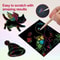 Dazzling Scratch Painting Interactive Art Kit With Note Cards ParentChild Creative Toy 2