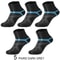 HighQuality Mens Breathable Sports Socks 3510 Pairs Black For Running And Everyday Wear 6