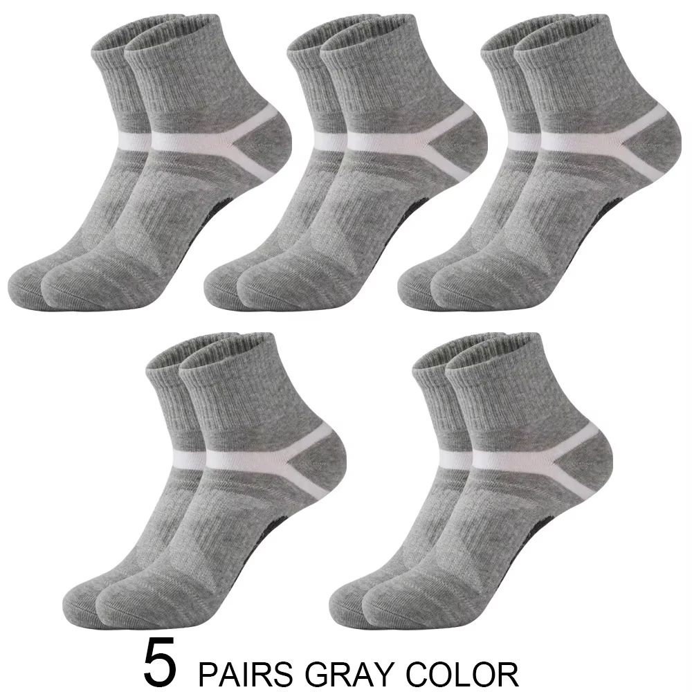 HighQuality Mens Breathable Sports Socks 3510 Pairs Black For Running And Everyday Wear 10