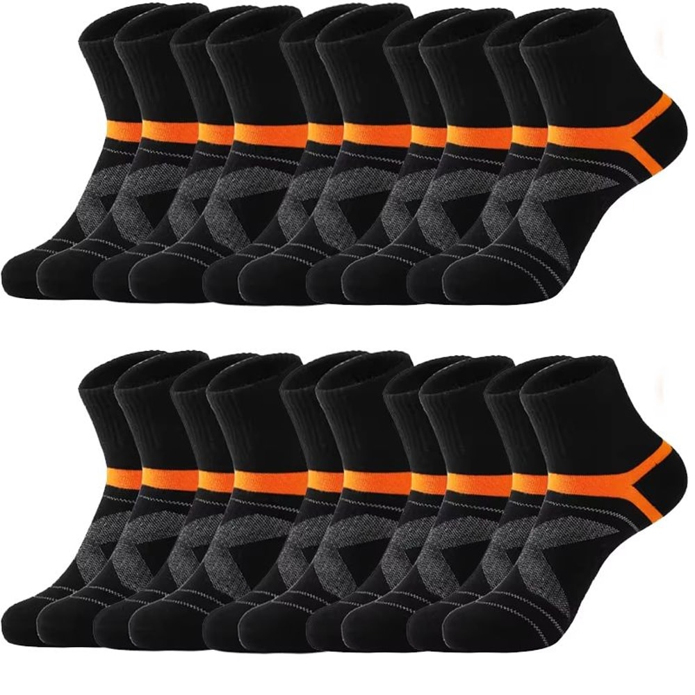 HighQuality Mens Breathable Sports Socks 3510 Pairs Black For Running And Everyday Wear 13