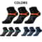 HighQuality Mens Breathable Sports Socks 3510 Pairs Black For Running And Everyday Wear 4