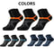 HighQuality Mens Breathable Sports Socks 3510 Pairs Black For Running And Everyday Wear 4