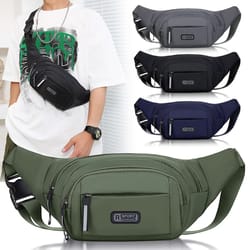 canvas fit anti-theft men's waistpack mobile sports outdoor running bag
