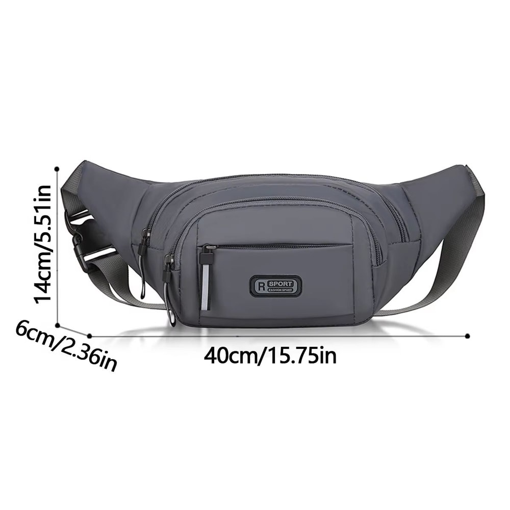 Canvas Fit AntiTheft Mens Waistpack Mobile Sports Outdoor Running Bag 1